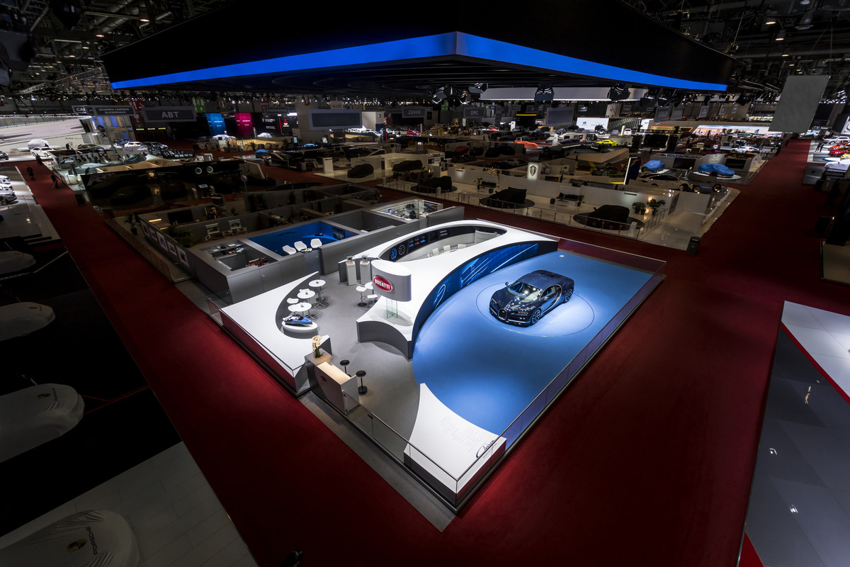 Geneva International Motor Show 2017 Bugatti Honored for Best Stand Design