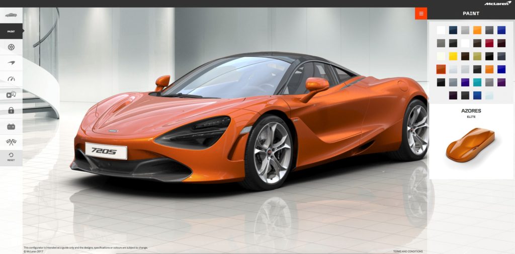 McLaren’s Online Configurator McLaren’s Online Configurator