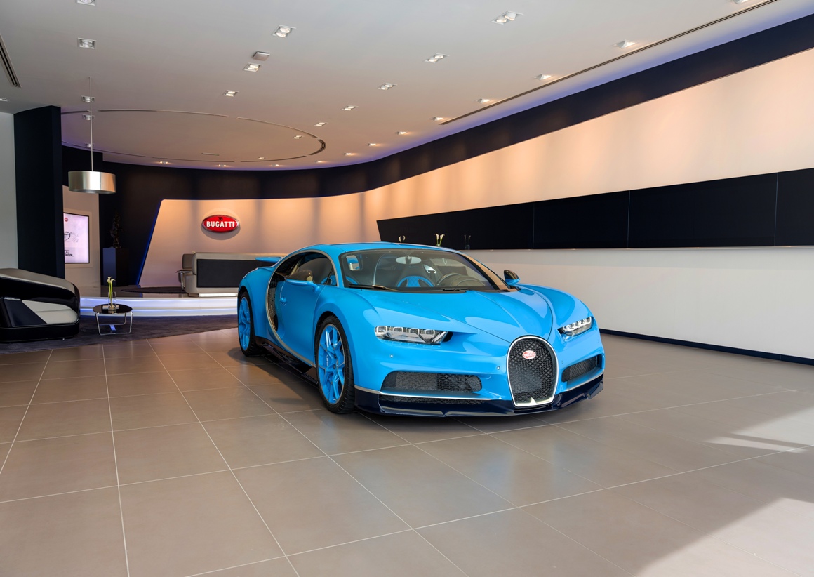 Bugatti Inaugurates the Brand's Largest Showroom in Dubai