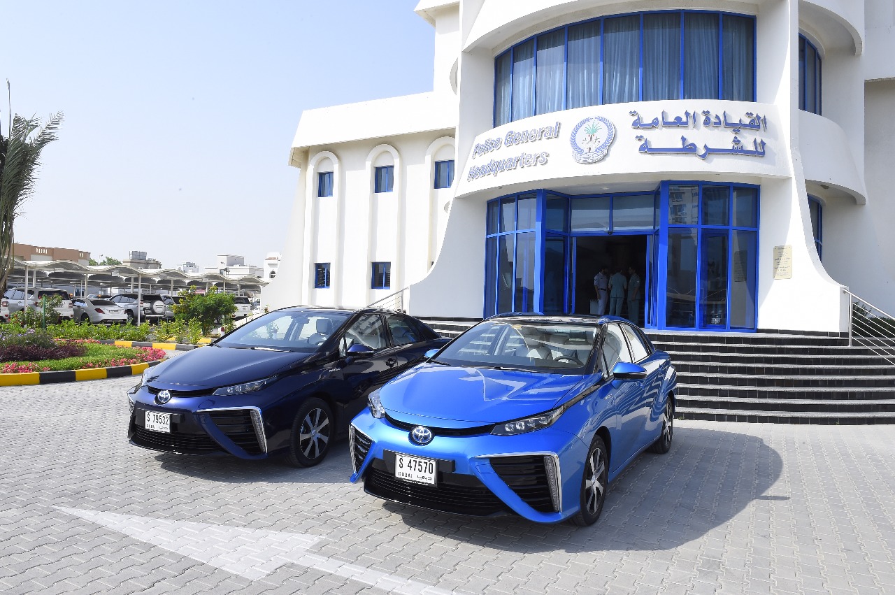 sharjah police tests toyotas zero emission fuel cell technology