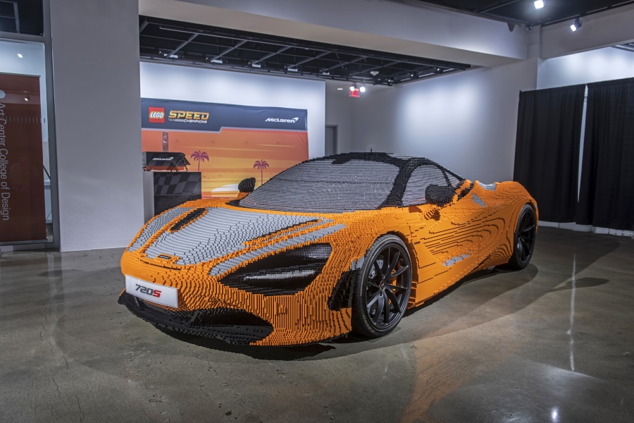 Full-Size LEGO® Mclaren 720s Now on Display in Los Angeles at the Petersen Automotive Museum