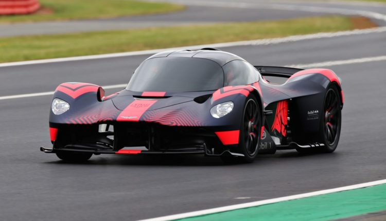 Aston Martin Valkyrie -on racing circuit