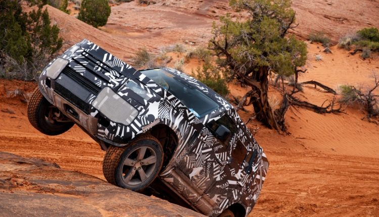 The new Land Rover Defender in action