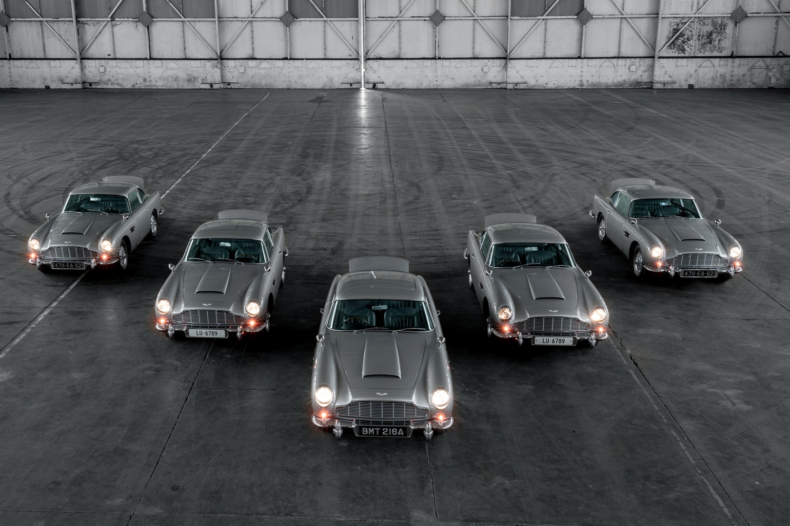 You'll Never See a Gathering of DB5 Goldfinger Continuation Cars This Large Again