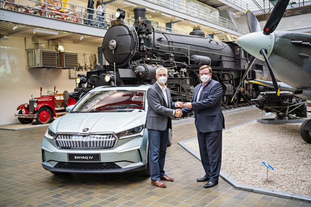 First Škoda ENYAQ IV Manufactured In Czech Republic Presented To National Technical Museum
