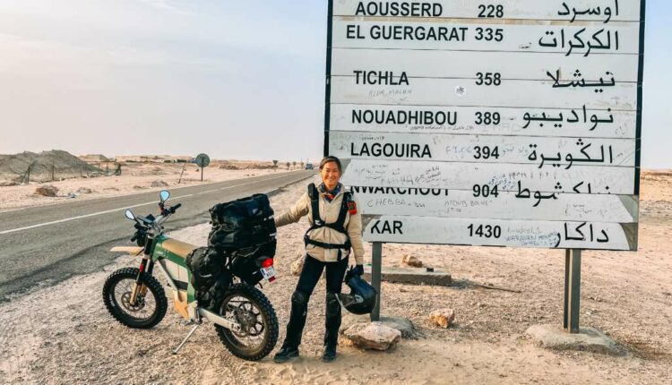 Cake’s Sinje Gottwald Completes the First Unassisted African Continent Crossing on an Electric Motorcycle
