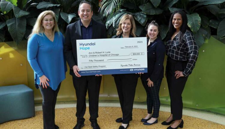Hyundai Donates $50,000 to Ann & Robert H. Lurie Children’s Hospital of Chicago