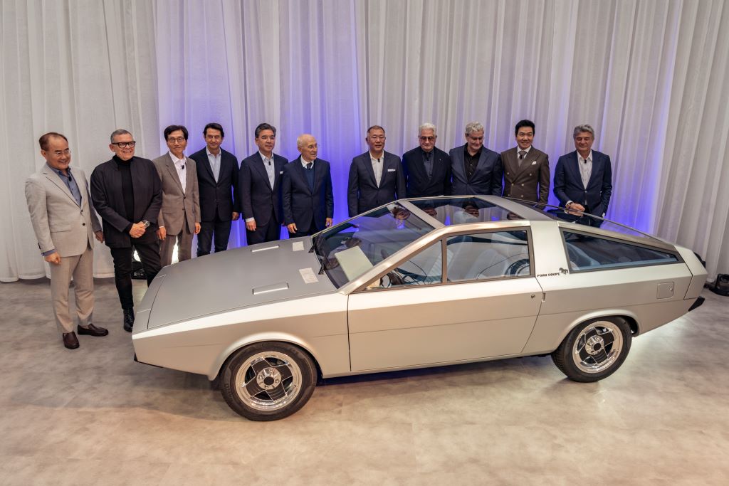 Hyundai Pony Coupe Concept Restored After 50 Years, Unveiled at Its Birthplace Italy