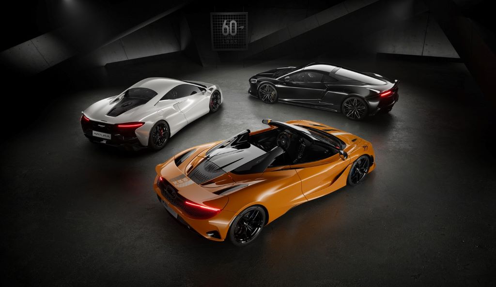 Exclusive 60th Anniversary Options for McLaren Supercars Allow Customers to Personalise Their New Cars