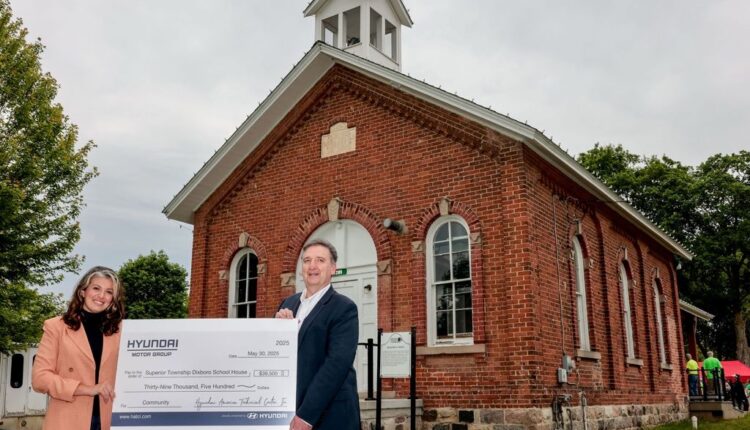 Hyundai America Donates $39,500 to Revitalize Historic School House