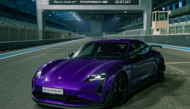 Porsche Taycan Turbo GT Achieves Speed Milestone at Yas Marina